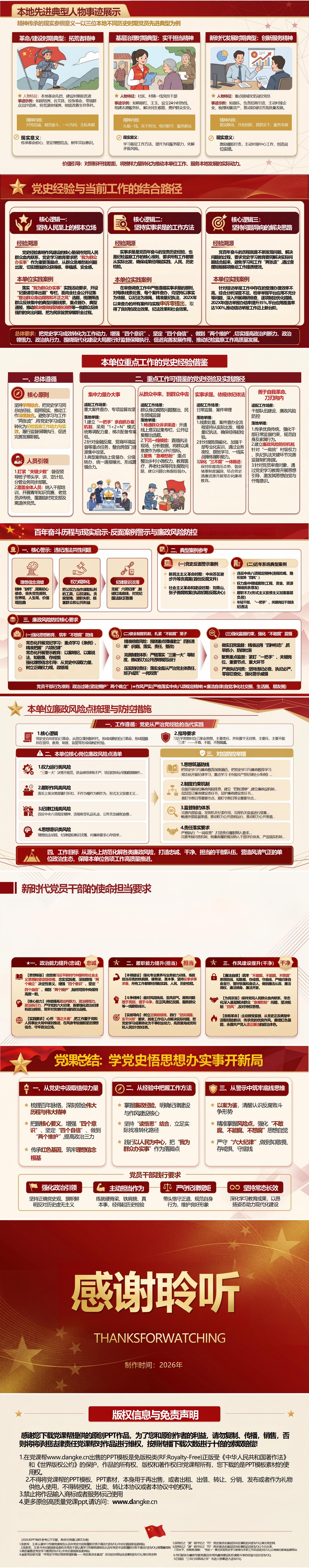 领导干部讲党史党课PPT下载：百年奋斗历程与现实启示（17页+配套讲稿）内容页预览