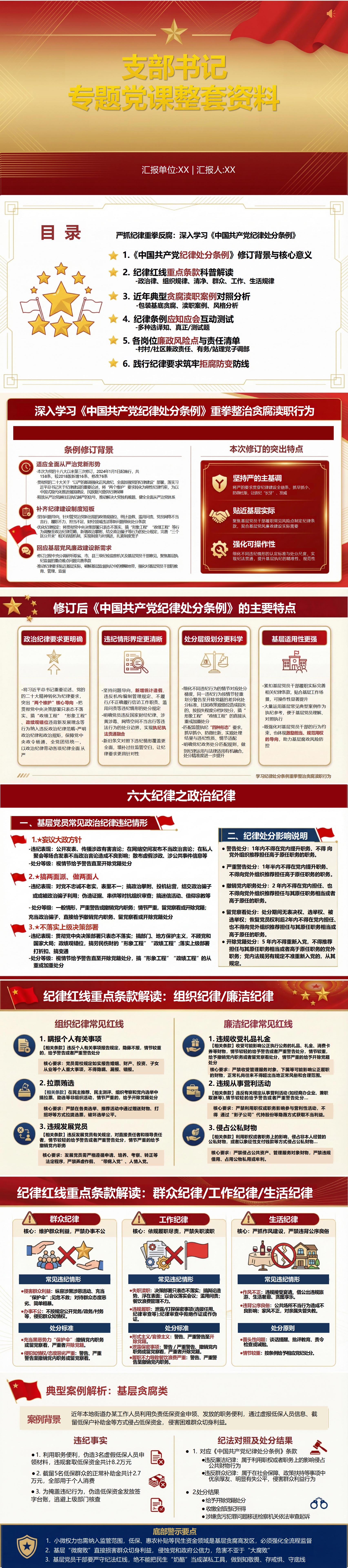 支部书记讲党课资料包：支部书记专题党课整套资料（16页+配套资料包）封面预览