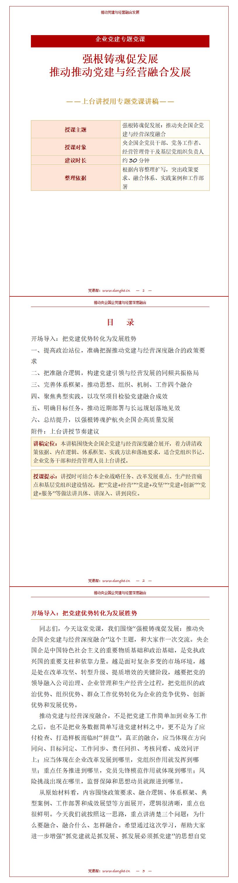 央企国企讲党课PPT模板：强根铸魂促发展（16页+配套讲稿）讲稿预览