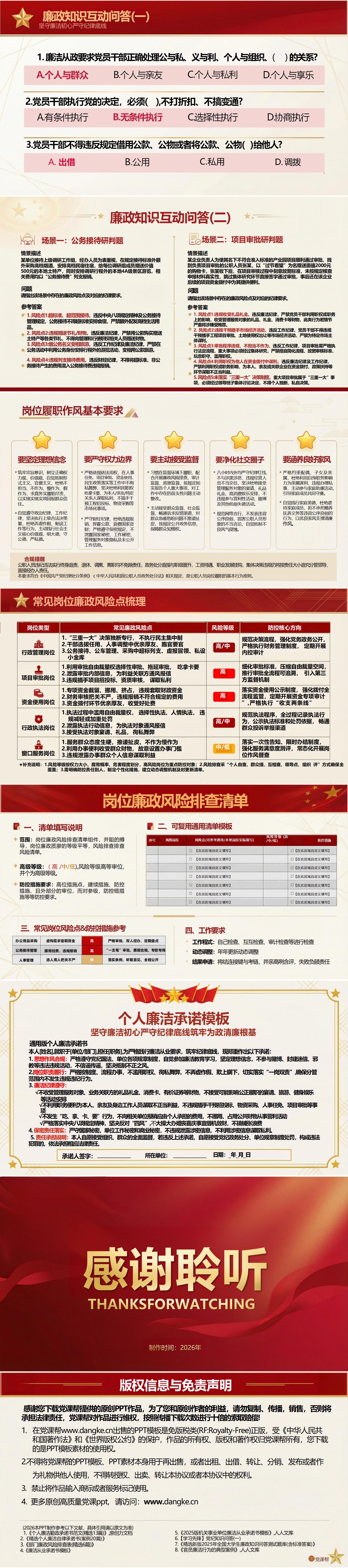 讲廉政党课PPT：严守纪律规矩 筑牢廉政防线（16页+配套讲稿）内容预览2