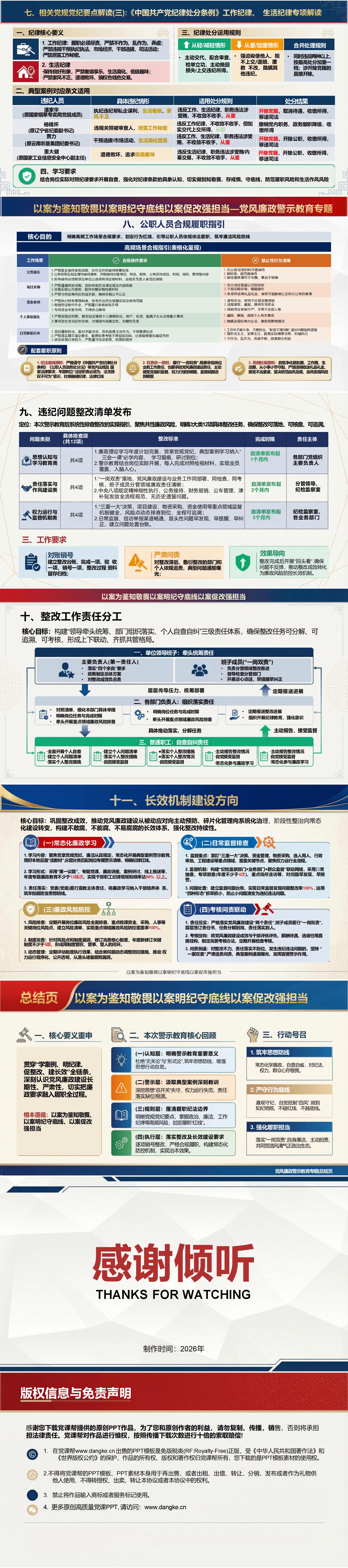 讲廉政党课PPT下载：以案为鉴知敬畏（16页+配套讲稿）内容页预览