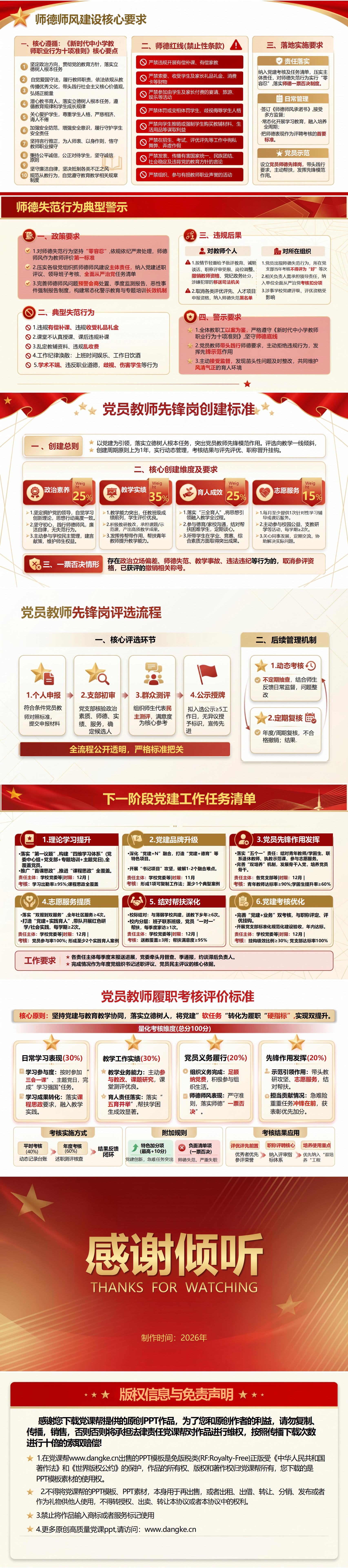 学校支部书记讲党课PPT及讲稿：强化党建引领落实立德树人（16页+配套讲稿）内容页预览