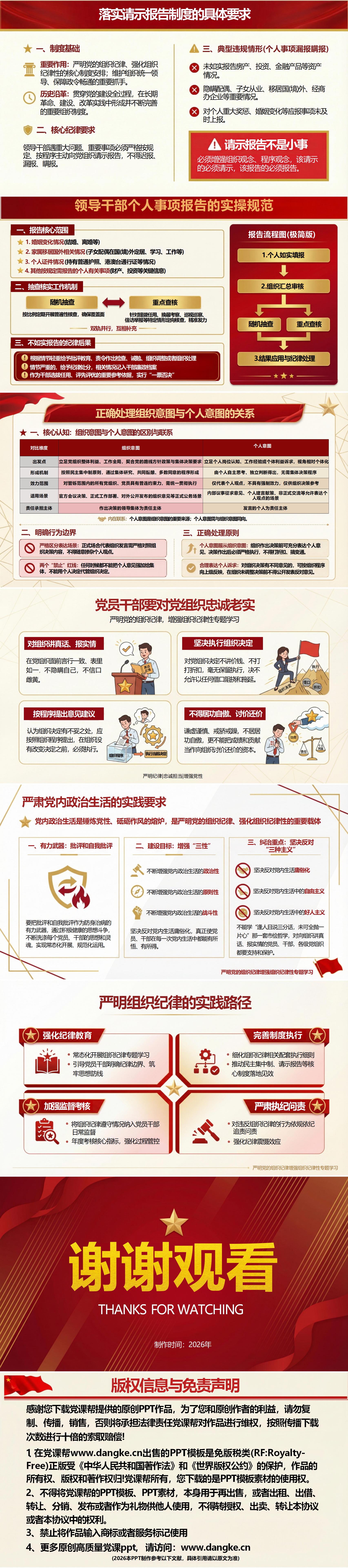 谈廉政讲纪律党课PPT：严明纪律规矩 强化作风建设（16页+配套讲稿）内容页预览