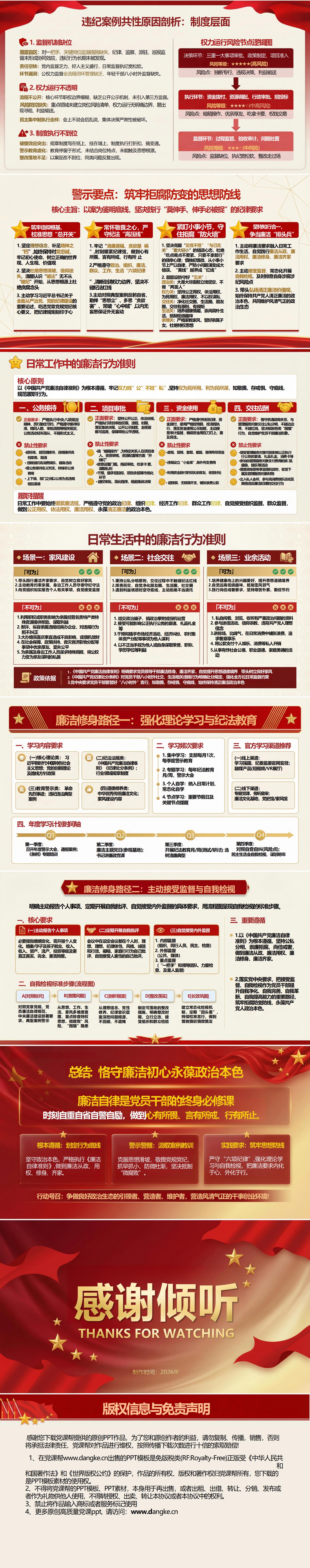 纪委书记讲廉洁党课课件下载：涵养清风正气 筑牢思想防线（17页+配套讲稿）内容页预览