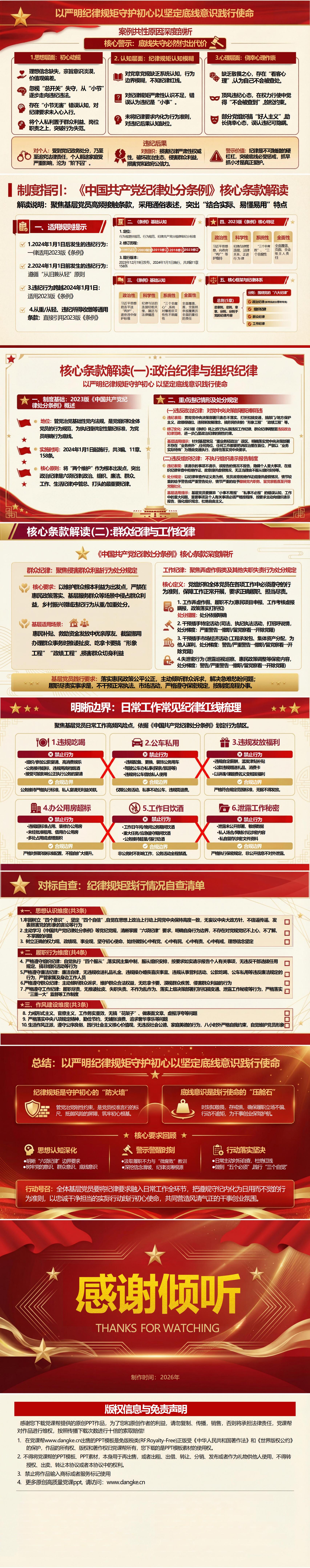 纪委书记讲纪律党课下载：严明纪律规矩 强化作风建设（17页+配套讲稿）内容页预览