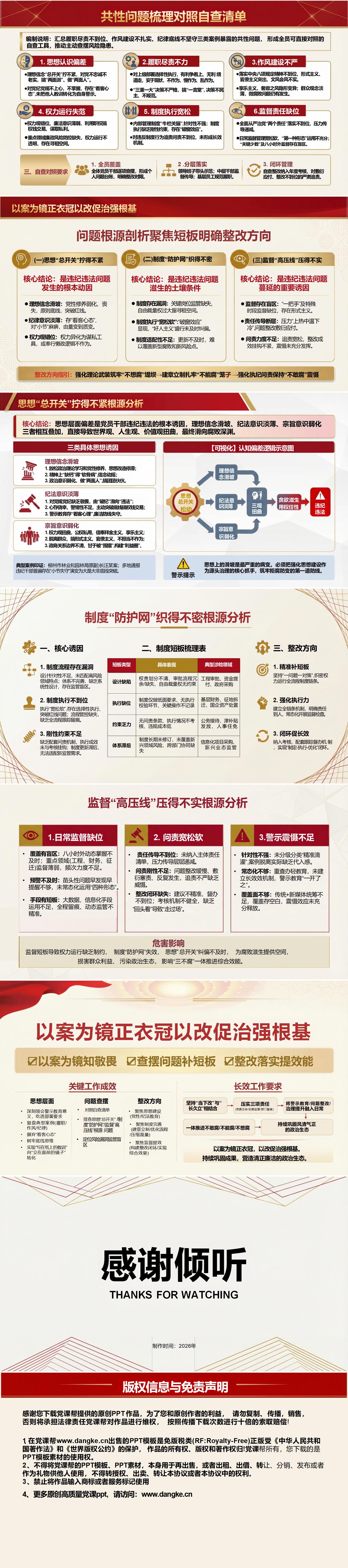 纪委书记讲廉政党课PPT下载：以案为鉴知敬畏 守牢廉洁底线（16页+配套讲稿）内容页预览