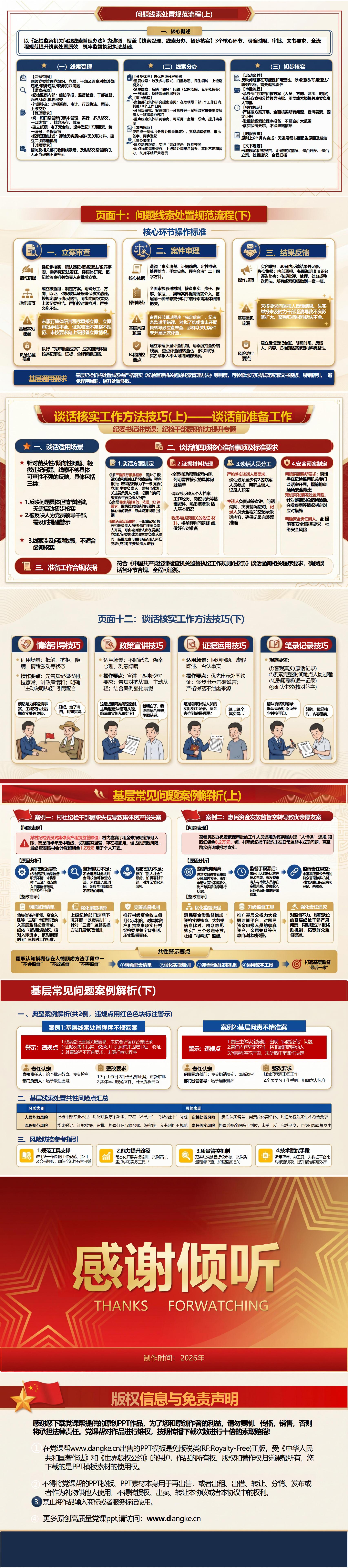 纪委书记讲党课课件下载：纪检干部履职能力提升专题（16页PPT＋配套讲稿）内容页预览