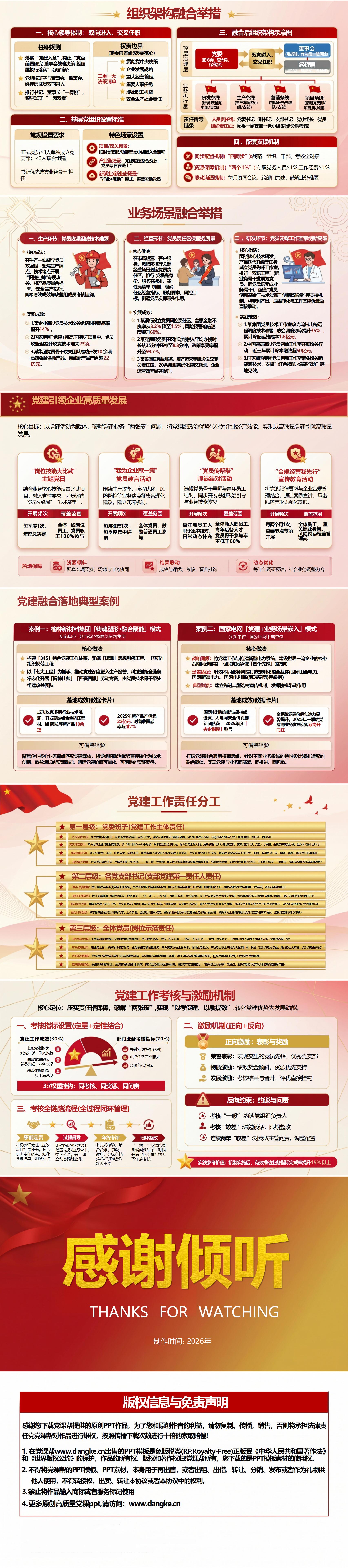 企业党员讲党课PPT下载：党建引领企业高质量发展（16页+配套讲稿）内容页预览