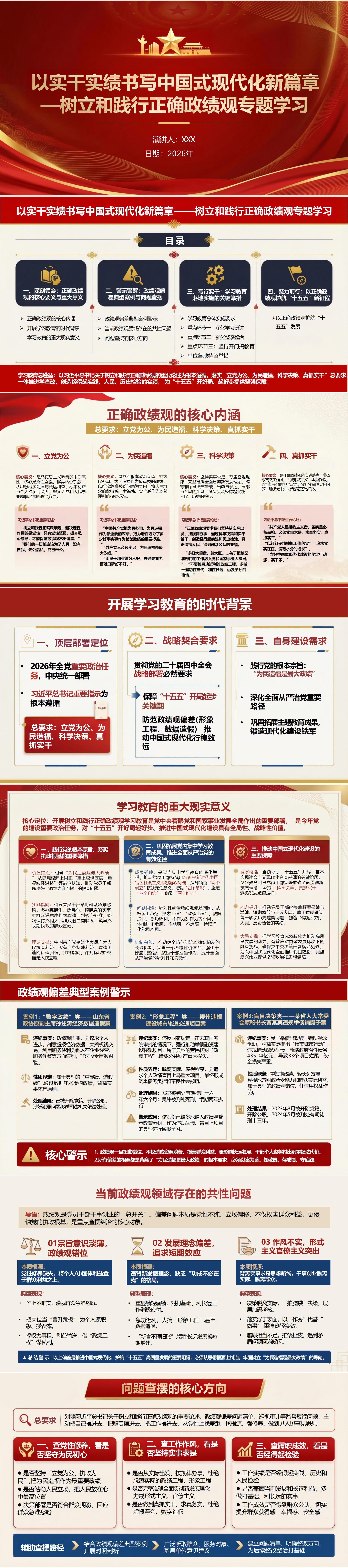 政绩观学习教育PPT下载：以实干实绩书写中国式现代化新篇章（16页+配套讲稿）封面预览