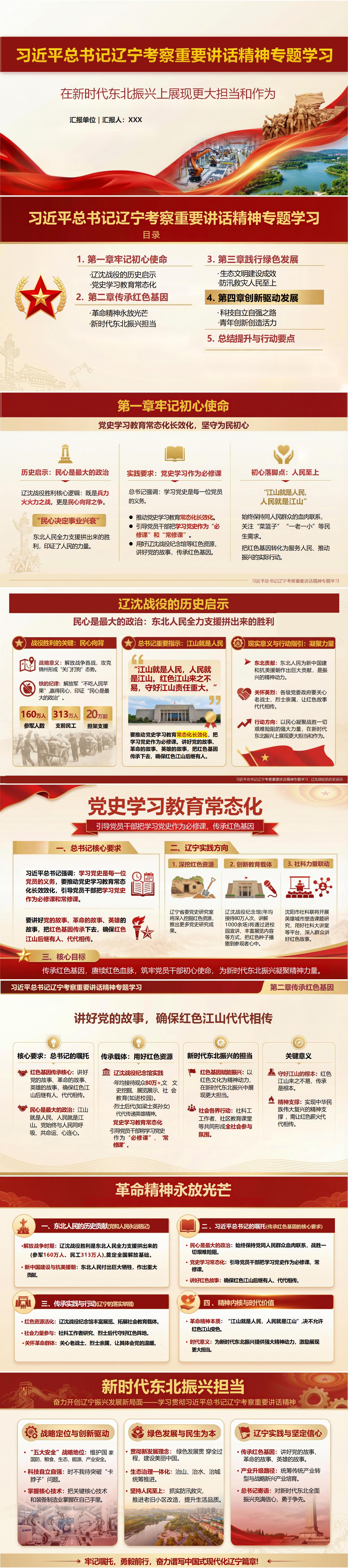 新时代讲党史讲课PPT下载：在新时代东北振兴上展现更大担当和作为（17页+配套讲稿）封面预览
