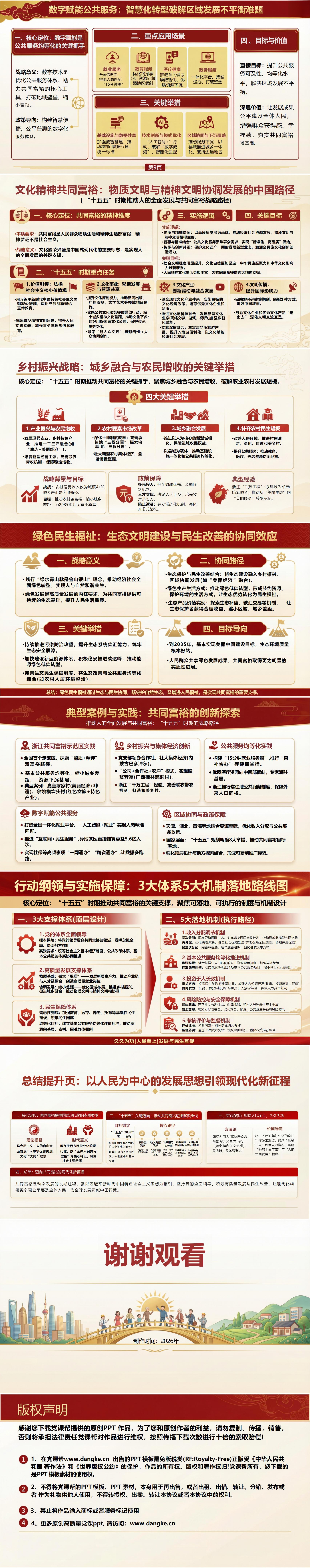 支部书记专题党课PPT下载：推动人的全面发展与共同富裕（17页+配套讲稿）内容页预览