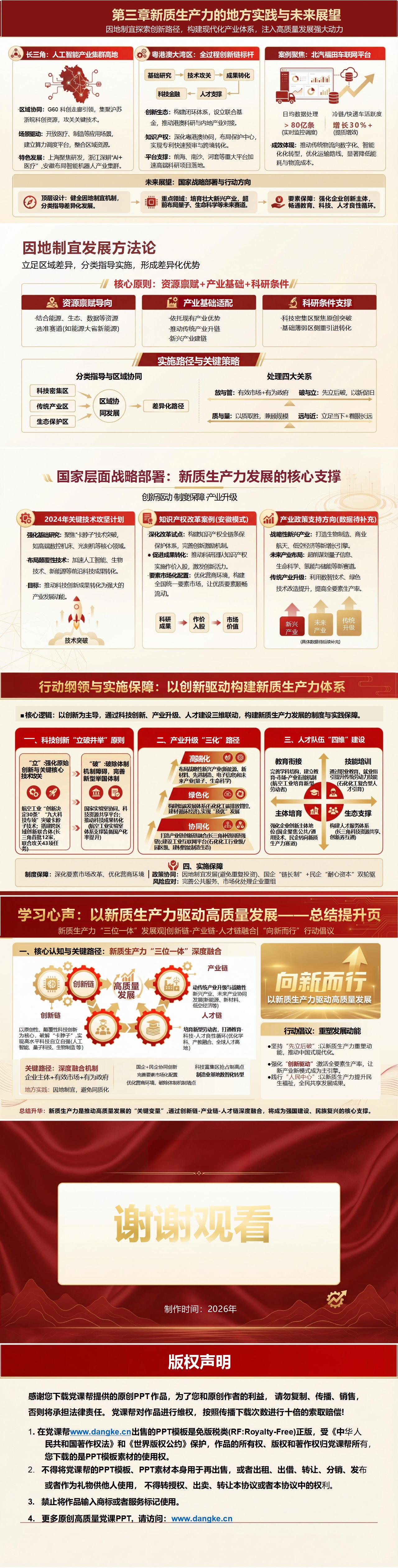 新质生产力领导干部讲党课PPT下载：以新质生产力驱动高质量发展（15页+配套讲稿）内容页预览