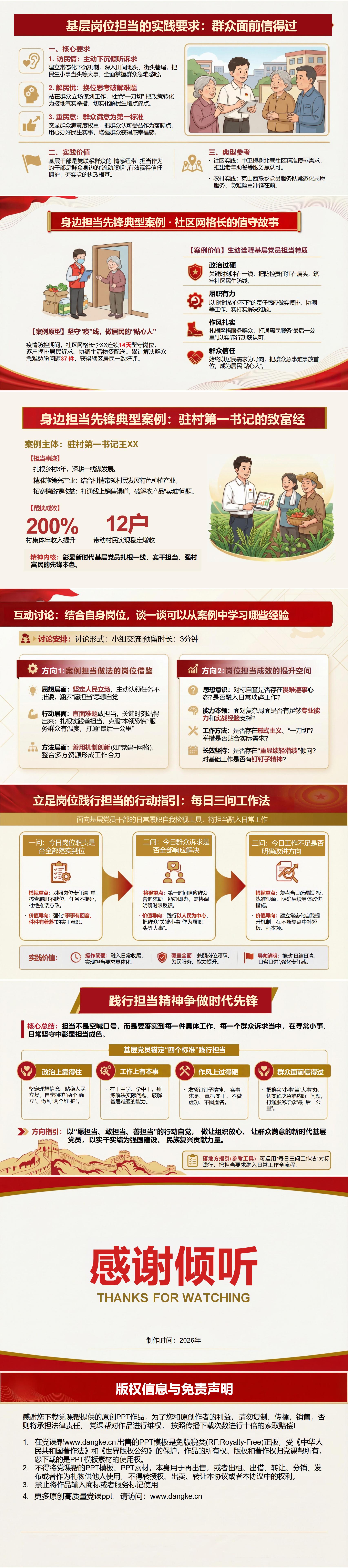 纪委书记讲党课PPT下载：弘扬担当精神争做时代先锋（16页+配套讲稿）内容页预览