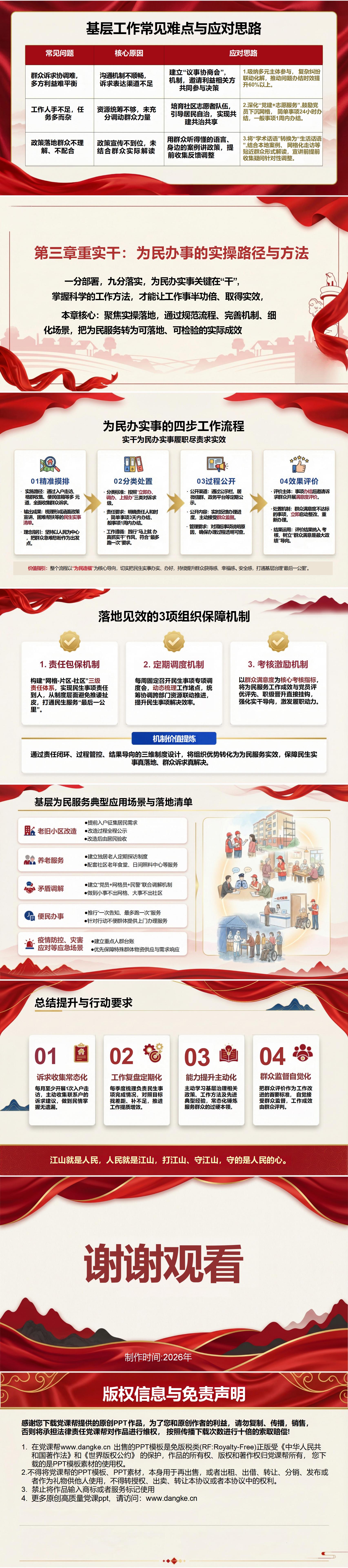 纪委书记讲党课PPT模板下载：实干为民办实事履职尽责求实效（16页+配套讲稿）内容页预览