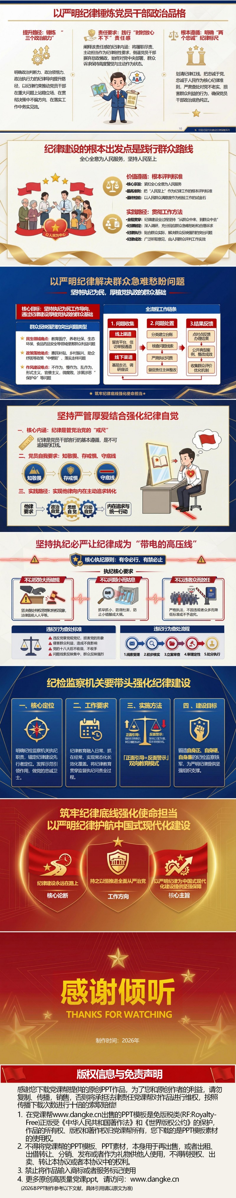 讲规矩守纪律党课PPT模板：知敬畏存戒惧守底线（17页+配套讲稿）内容预览2