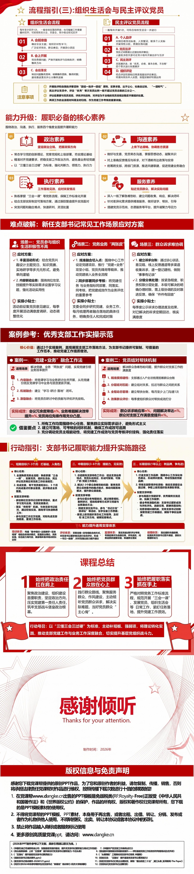 支部书记讲党课课件PPT及讲稿：支部书记履职能力提升（16页+配套讲稿）内容预览2