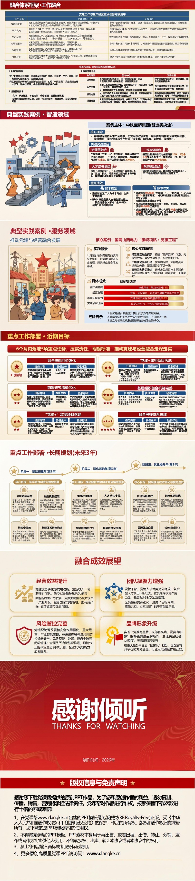 央企国企讲党课PPT模板：强根铸魂促发展（16页+配套讲稿）内容预览2