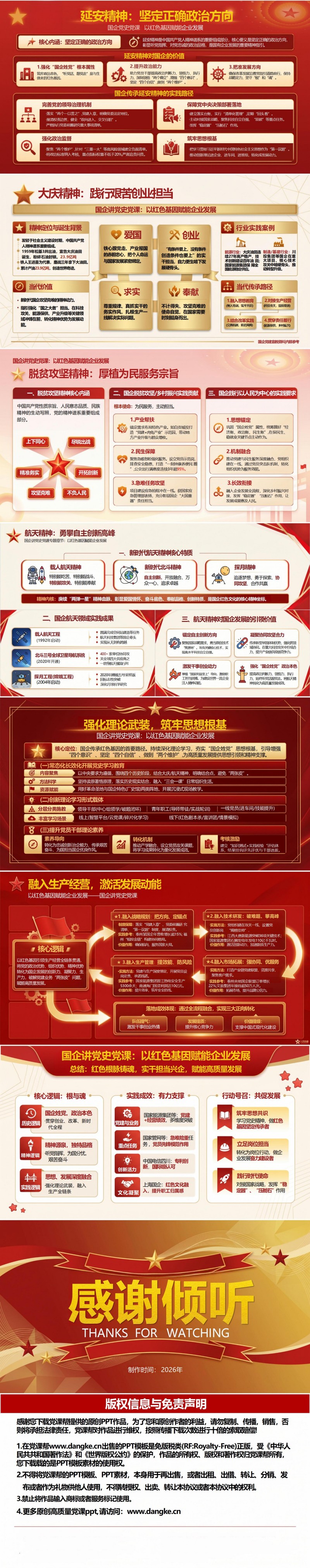 国企党史专题党课PPT：以红色基因赋能企业发展（17页+配套讲稿）内容预览2