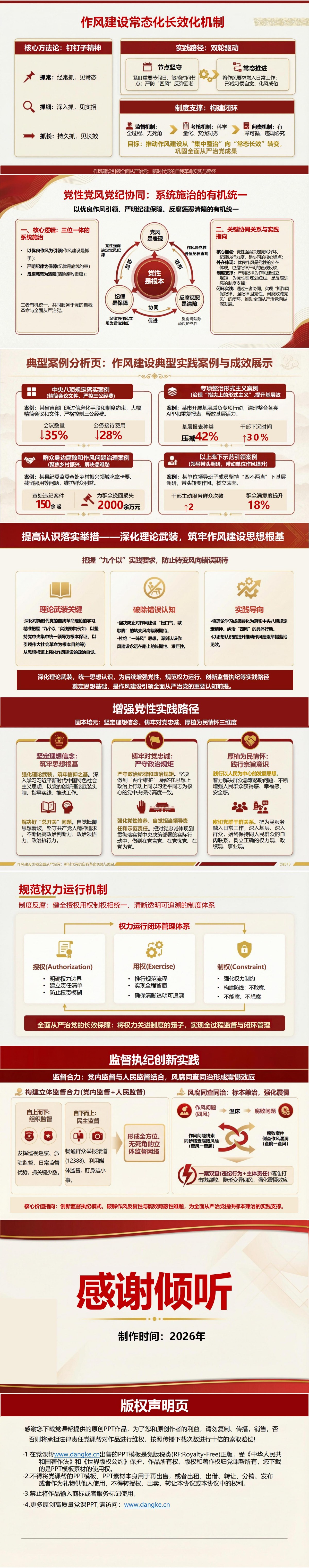 纪委书记讲全面从严治党党课PPT下载：以作风建设引领新时代党的自我革命（17页+配套讲稿）内容页预览
