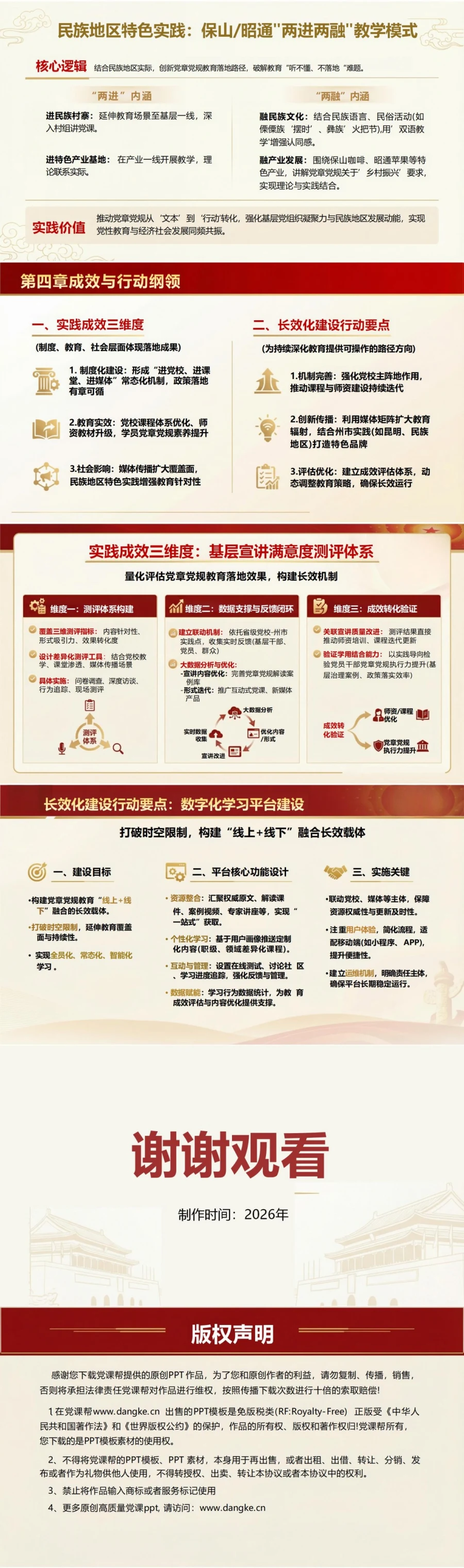 党员讲党章党规学习党课PPT下载：推进学习教育进党校进课堂进媒体（16页+配套讲稿）内容预览2