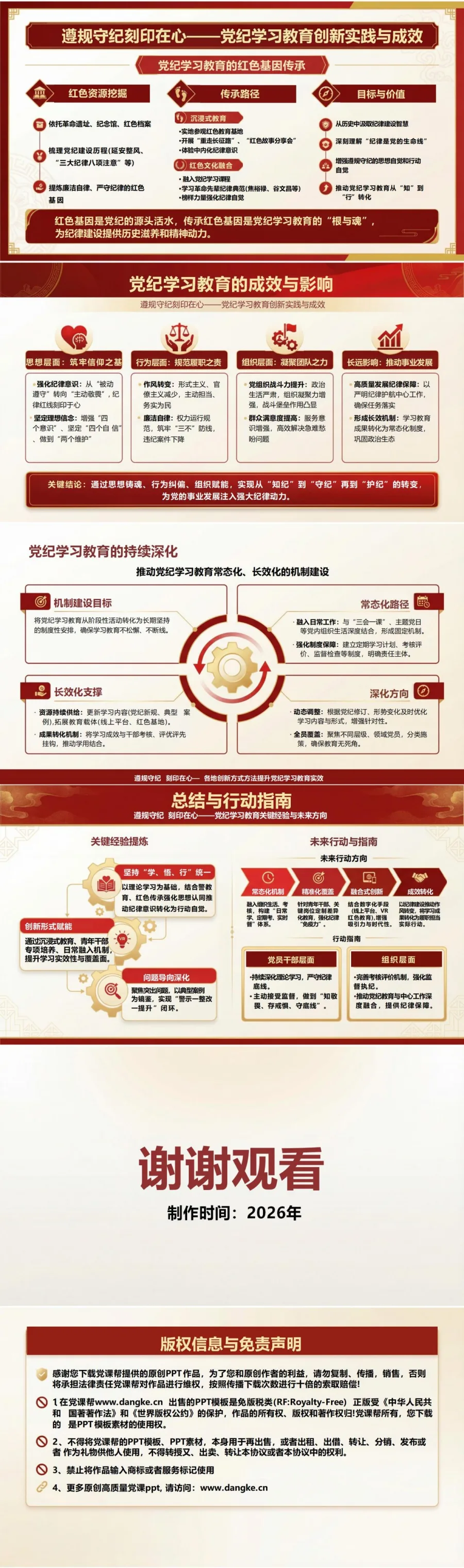 党员讲党纪学习教育党课PPT下载：遵规守纪刻印在心（16页+配套讲稿）内容预览2