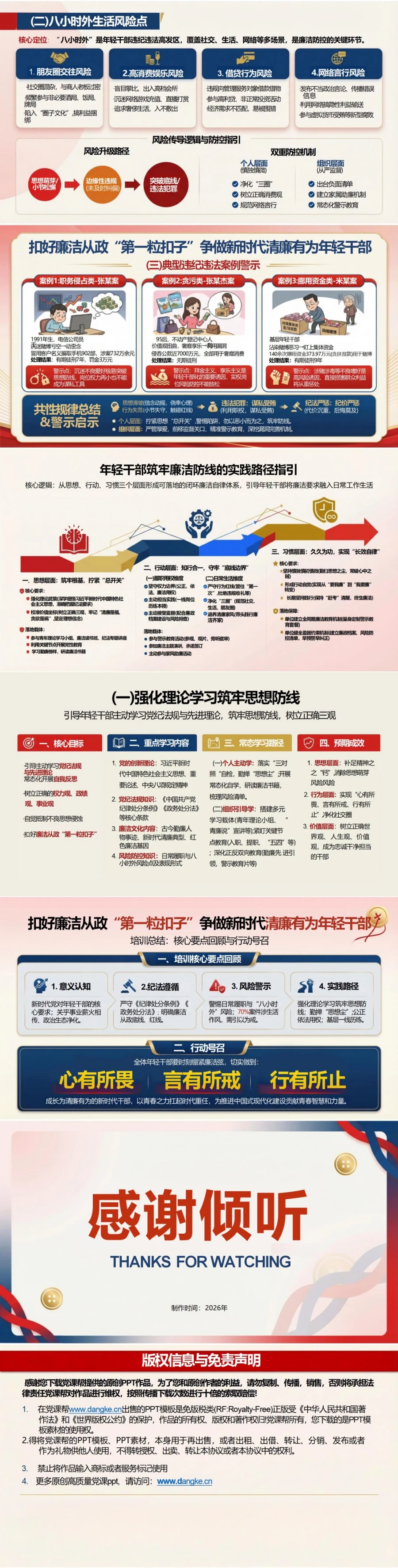党员讲年轻干部廉政党课PPT下载：扣好廉洁从政第一粒扣子（17页+配套讲稿）内容预览2