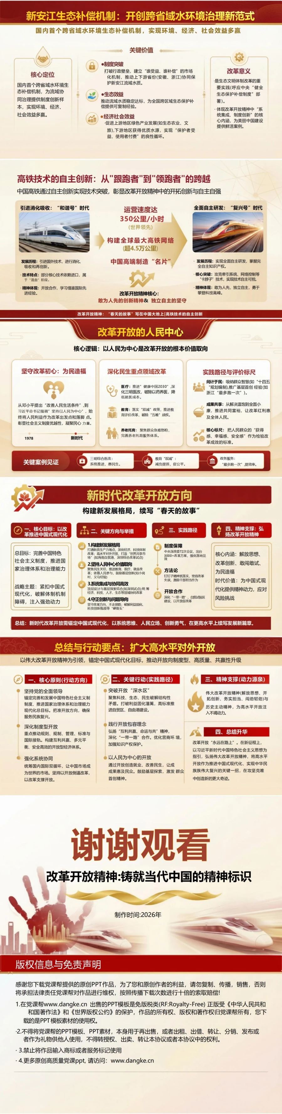 支部书记讲改革开放精神党课PPT下载：铸就当代中国的精神标识（17页+配套讲稿）内容预览2