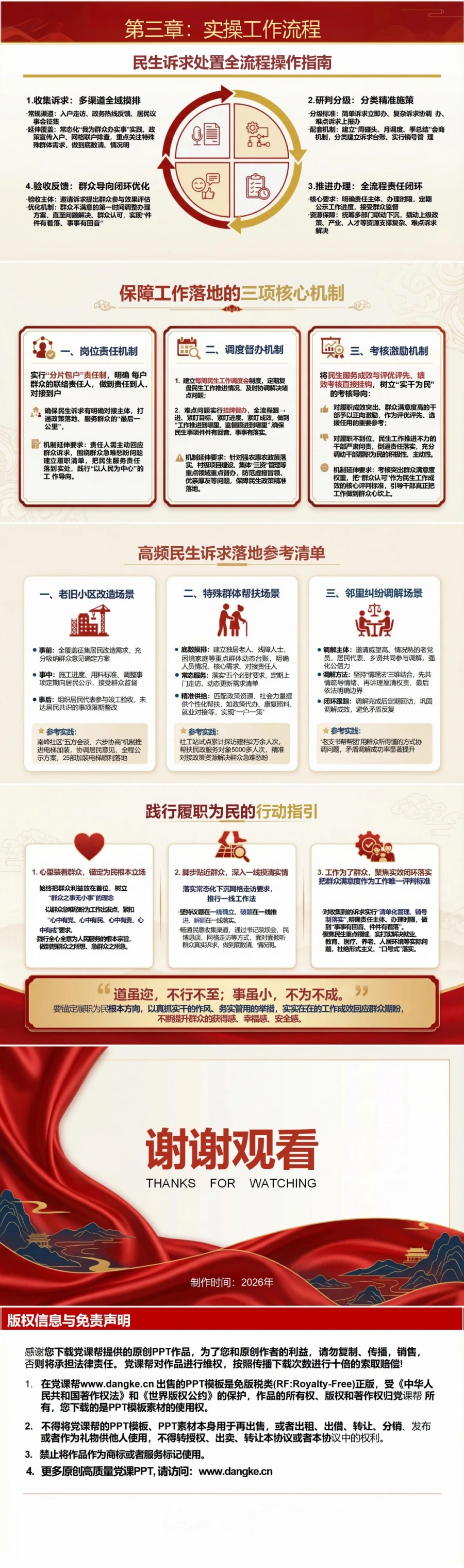 支部书记讲履职尽责党课PPT下载：履职尽责抓落实实干为民解民忧（16页+配套讲稿）内容预览2