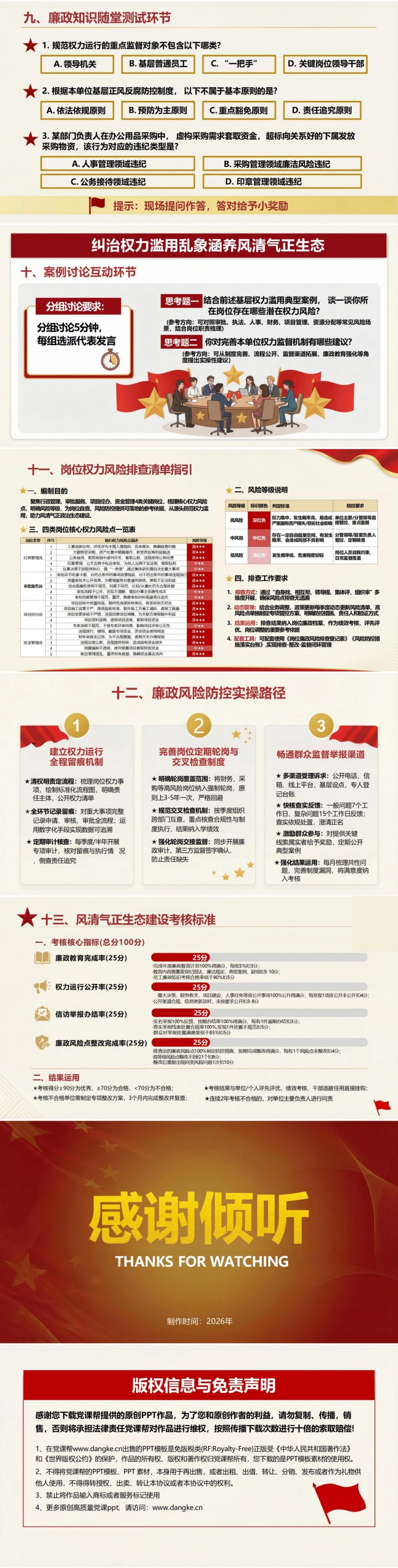 支部书记讲权力监督党课PPT下载：纠治权力滥用乱象涵养风清气正生态（17页+配套讲稿）内容预览2