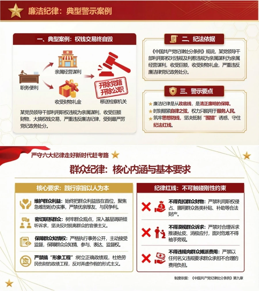 领导干部讲纪律党课PPT下载：严守纪律走好新时代赶考路（17页+配套讲稿）内容预览1