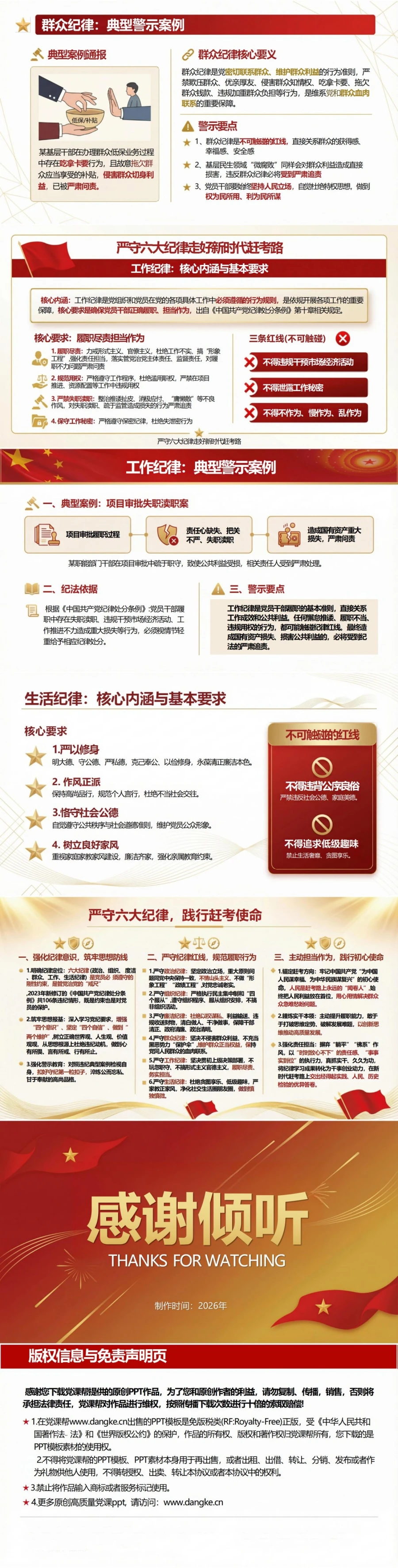 领导干部讲纪律党课PPT下载：严守纪律走好新时代赶考路（17页+配套讲稿）内容预览2