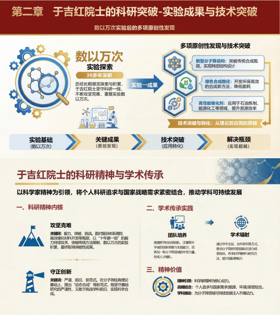 领导干部讲科学家精神党课PPT下载：于吉红院士的分子筛研究之路（17页+配套讲稿）内容预览1