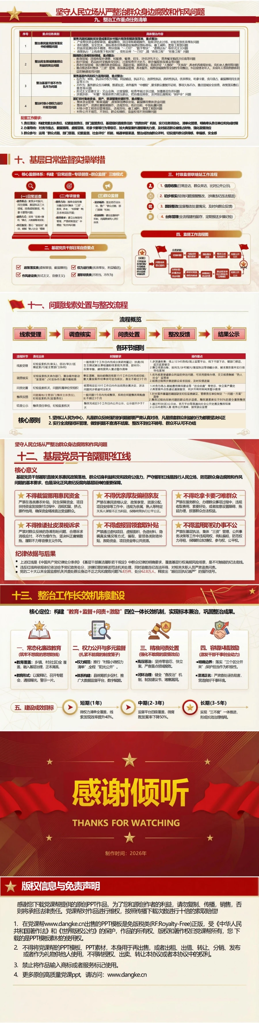 领导干部讲群众身边腐败整治党课PPT下载：坚守人民立场从严整治腐败和作风问题（17页+配套讲稿）内容预览2