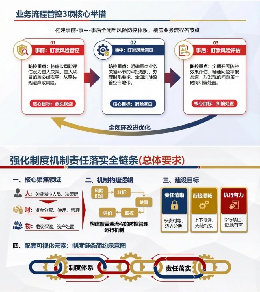 党员讲廉政风险防控党课PPT下载：强化五全举措筑牢廉政防线（16页+配套讲稿）内容预览1