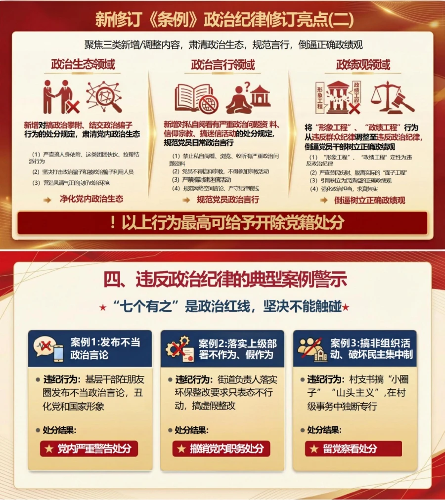 政治纪律和政治规矩讲党课PPT下载：学条例守党纪严明纪律要求（16页+配套讲稿）内容预览1