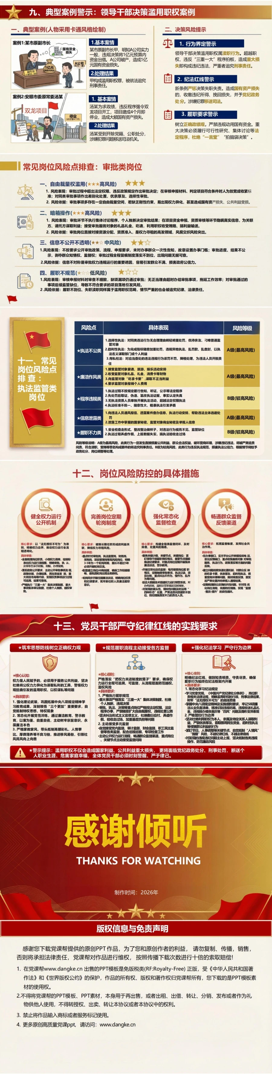 支部书记讲正风肃纪党课PPT下载：正风肃纪零容忍 严惩滥用职权行为（17页+配套讲稿）内容预览2