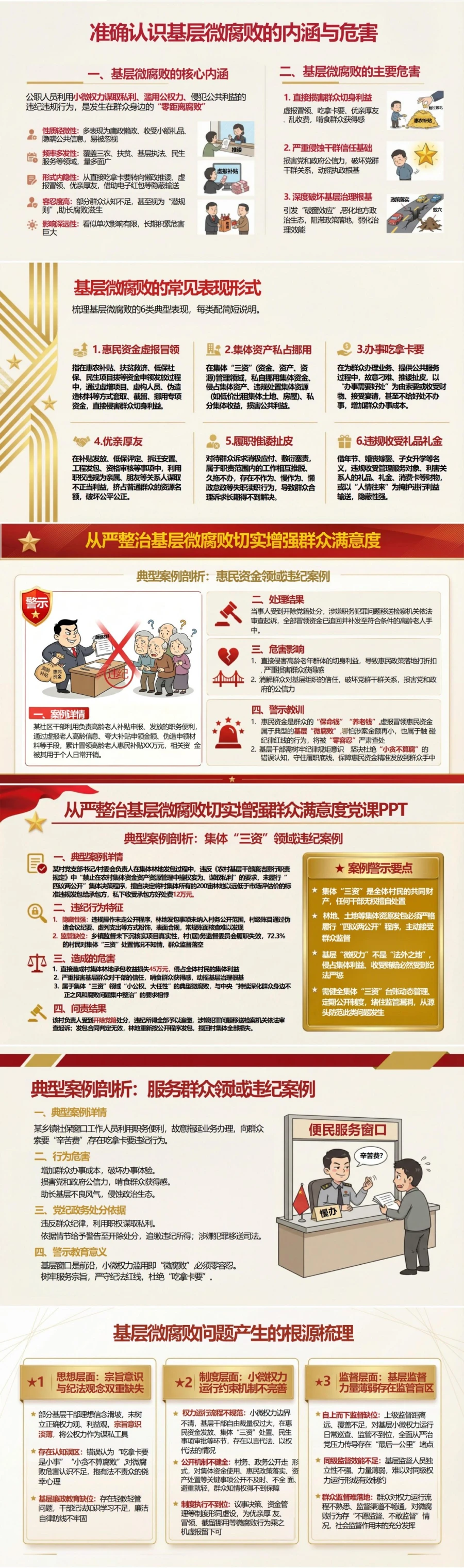 领导干部讲基层微腐败党课PPT下载：从严整治基层微腐败 切实增强群众满意度（17页+配套讲稿）封面图2