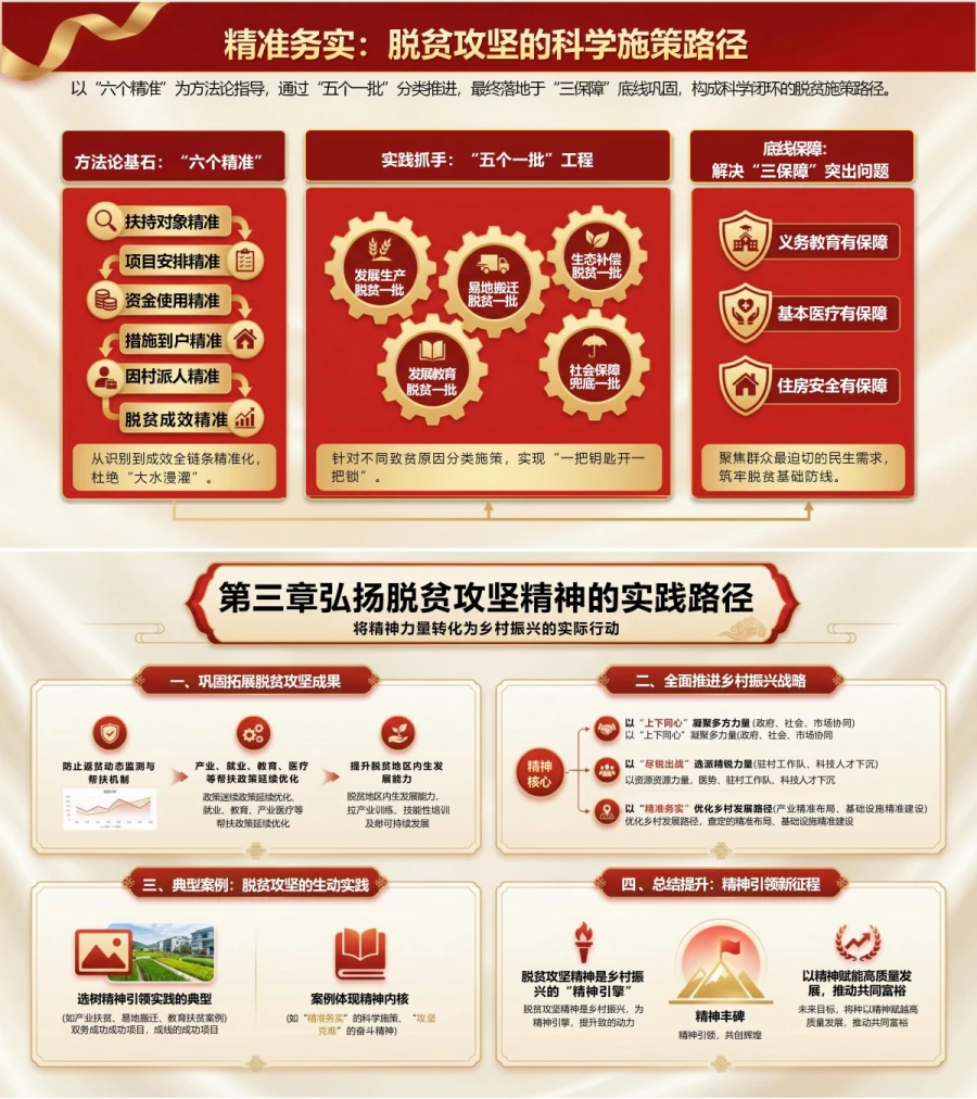 支部书记讲脱贫攻坚精神党课PPT下载：凝聚战贫伟力引领复兴征程（16页+配套讲稿）内容预览1