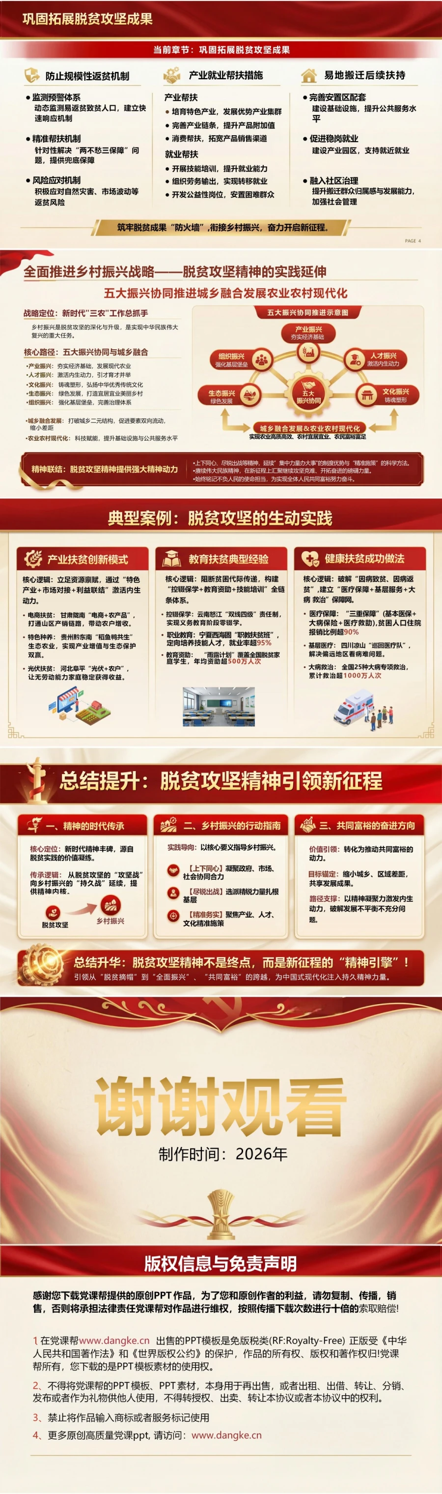 支部书记讲脱贫攻坚精神党课PPT下载：凝聚战贫伟力引领复兴征程（16页+配套讲稿）内容预览2
