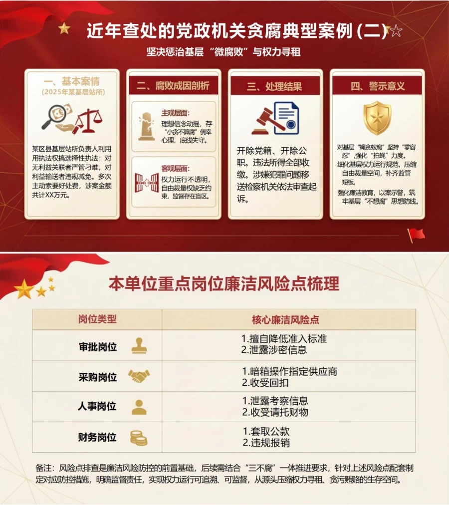 支部书记讲三不腐党课PPT下载：坚决惩治贪污贿赂与权力寻租（16页+配套讲稿）内容预览1