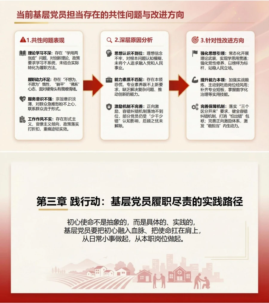 支部书记讲担当作为党课PPT下载：传承初心使命扛起新时代责任担当（16页+配套讲稿）内容预览1