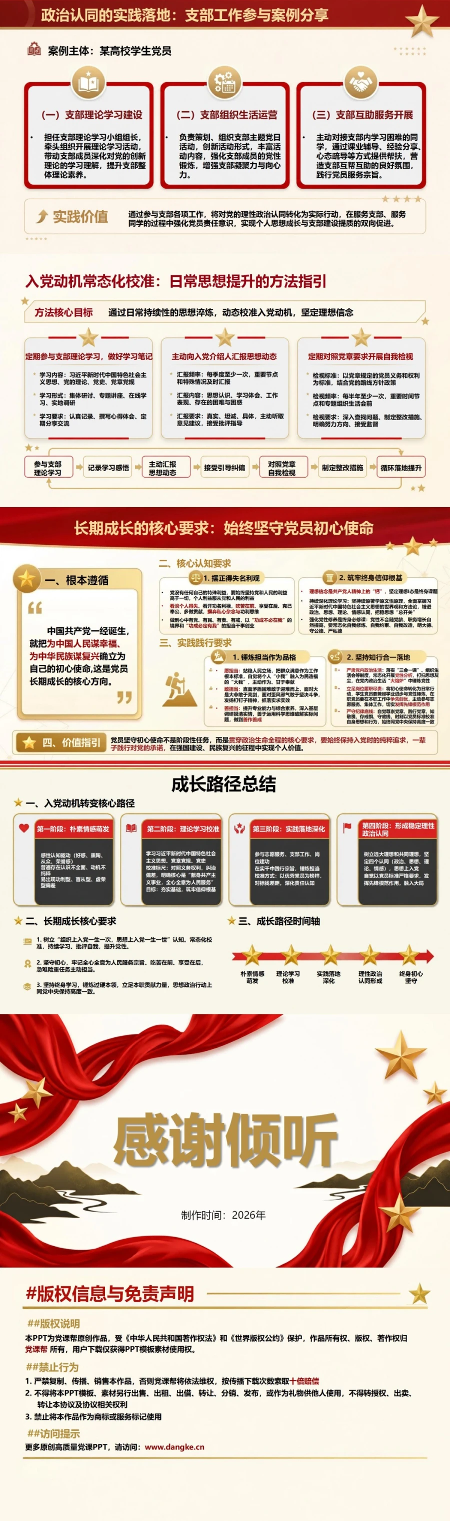 入党动机转变与成长PPT：从朴素情感走向理性政治认同｜课件+讲稿内容预览2