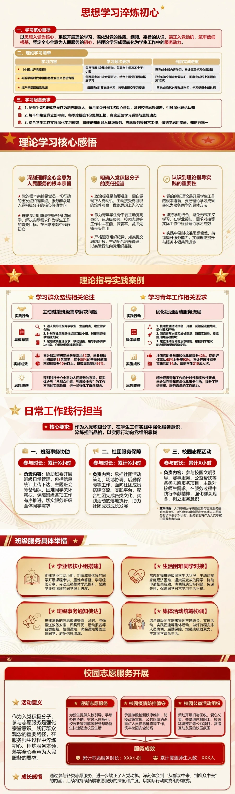 入党积极分子学生工作汇报PPT：在学生工作中提升服务本领｜汇报+讲稿封面图2