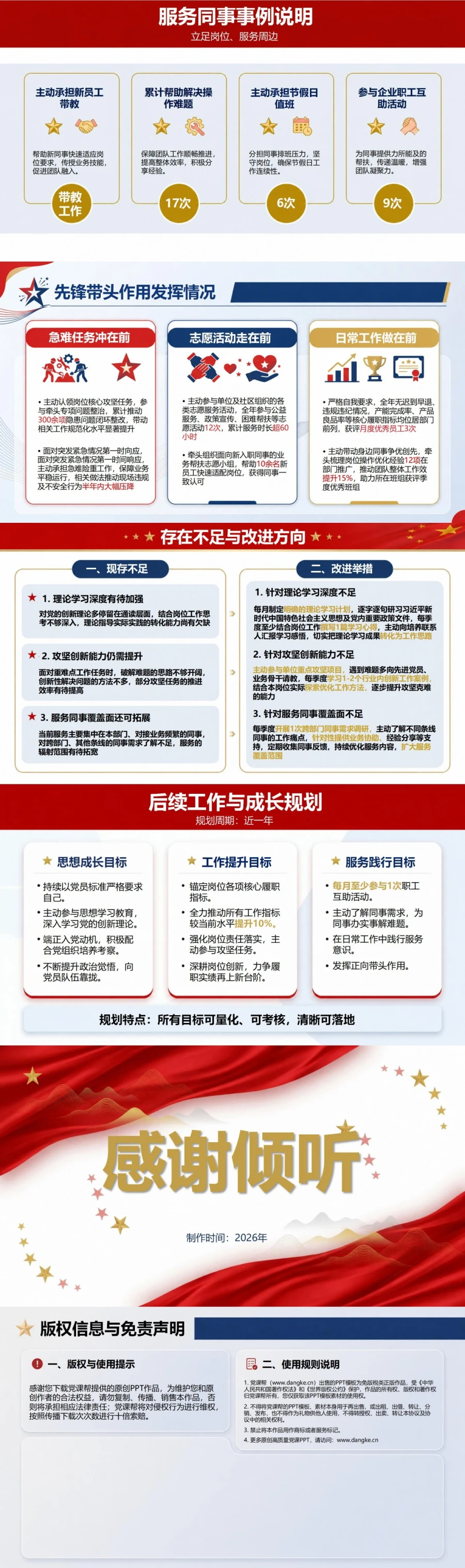 企业职工入党积极分子工作汇报PPT：立足企业岗位汇报履职实绩｜汇报+讲稿内容预览2