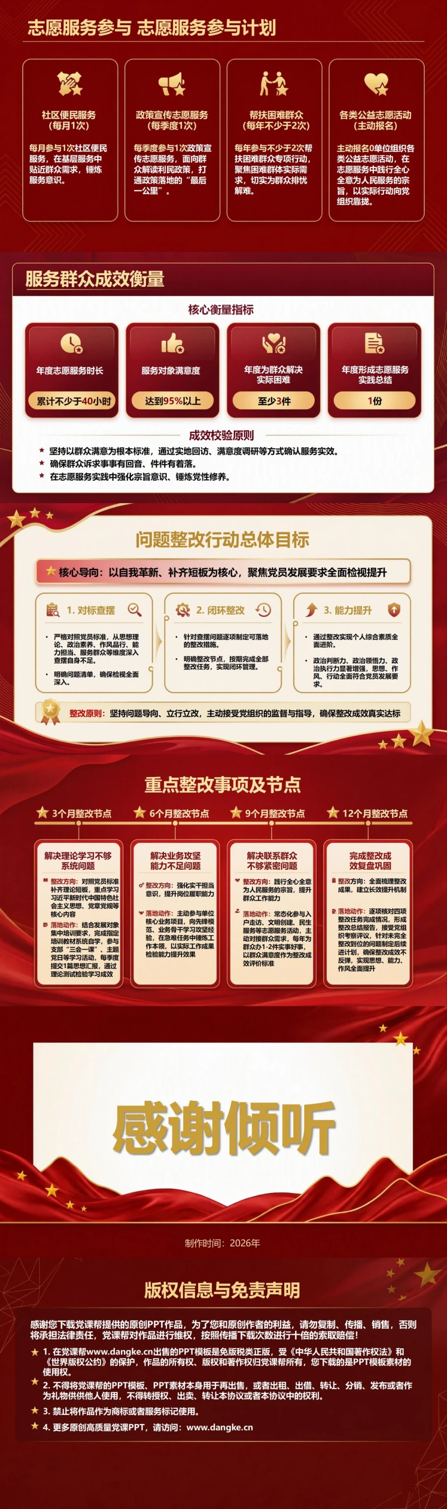发展对象答辩入党承诺PPT：用具体行动计划说明今后努力方向｜课件+讲稿内容预览2
