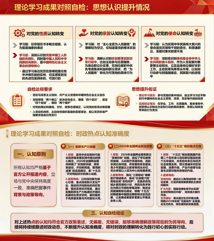 入党发展对象时政学习答辩PPT：在时政学习中深化政治认识｜课件+讲稿内容预览1