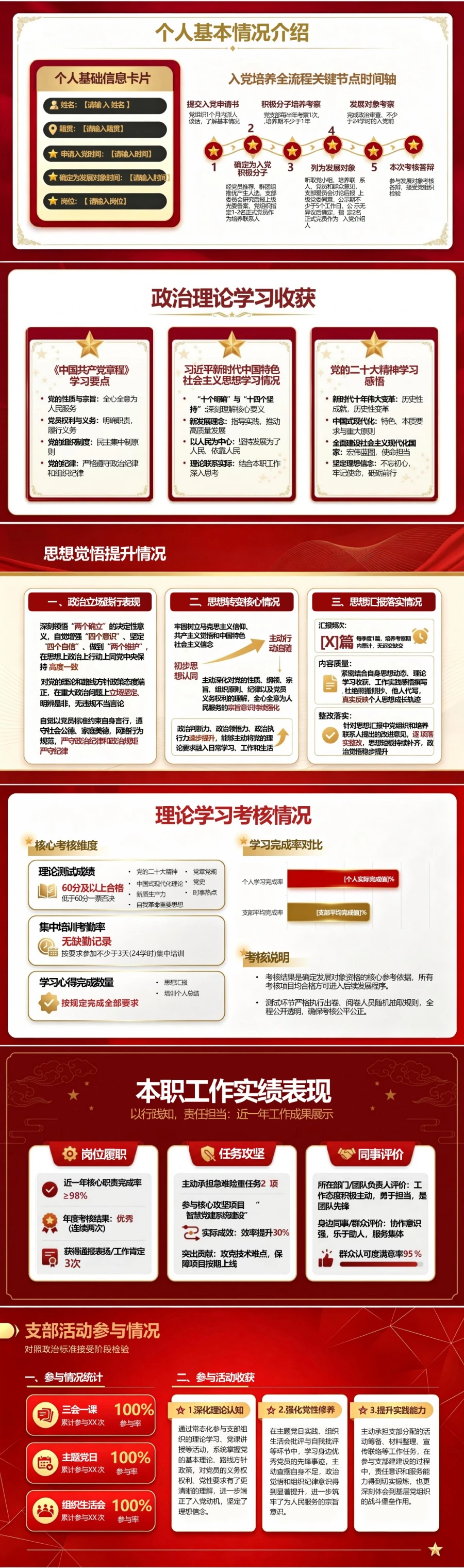 入党发展对象考核答辩PPT：对照政治标准接受阶段检验｜课件+讲稿封面图2