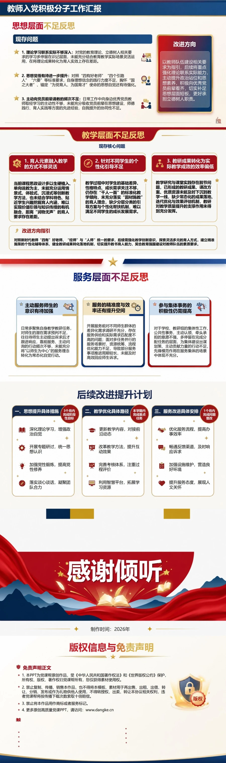 教师入党积极分子工作汇报PPT：在教育教学中践行立德树人｜汇报+讲稿内容预览2