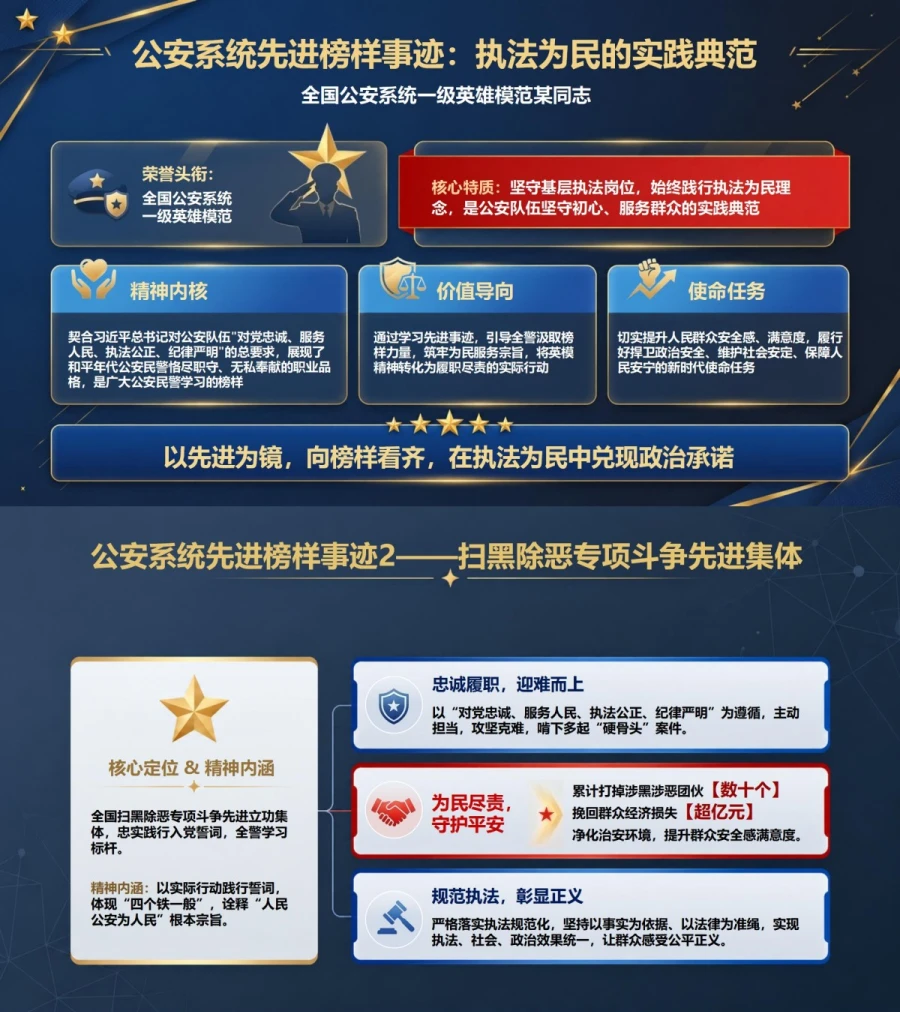 公安民警重温入党誓词PPT：在执法为民中兑现政治承诺｜课件+讲稿内容预览1