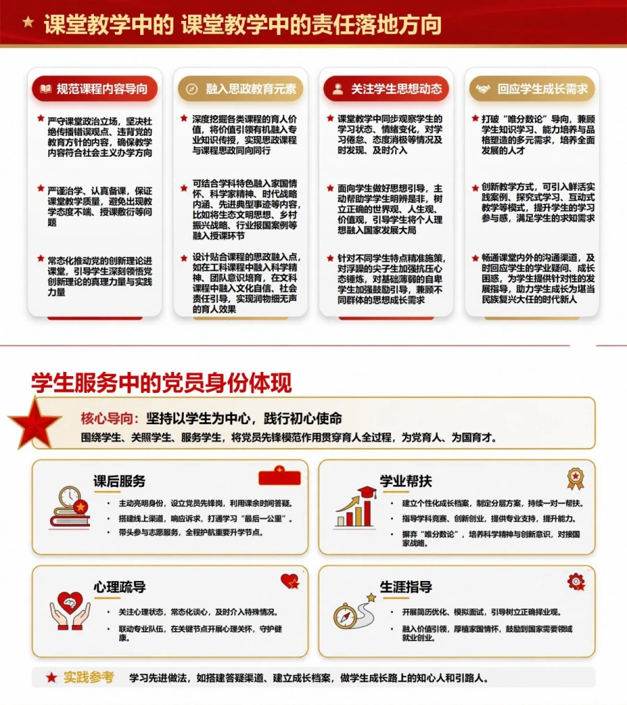 教师党员重温入党誓词PPT：以立德树人兑现党员承诺｜课件+讲稿内容预览1
